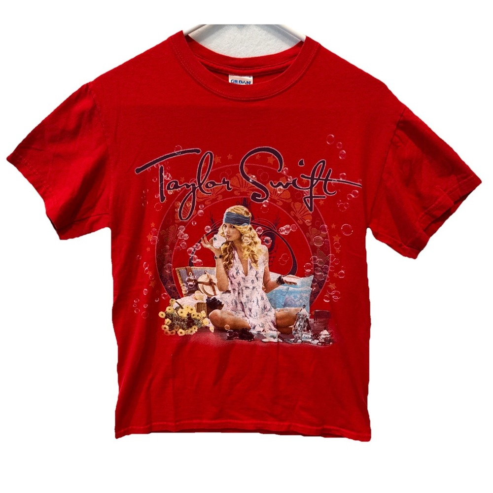 Taylor Swift Fearless Tour Adult S Red Concert T‎ Shirt Super Rare!